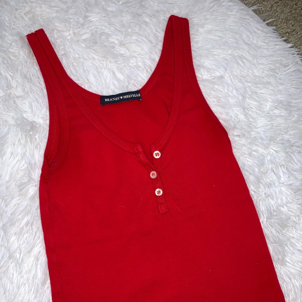 Brandy Melville button up tank top